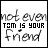 identical square icons with text 'not even TOM IS YOUR fried' in black and blue, showing animation changes across frames