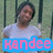 Pixelated image of a person in a white shirt with dark hair, standing against a greenish background with vertical lines and blue text reading 'Kandee' at the bottom.