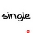 Static pixelated icon displaying the word 'single' in black lowercase letters with a small red square at bottom right on white background.