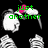 Pixelated skeletal figure with pink heart on head, displaying green text 'just another' then 'heart broken' then 'EMO kid' across frames.