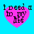 four identical pixelated heart icons with text inside, set against a bright blue background