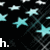 Animated icon with light blue stars on black background, white text fragments 'h.', 'ho.', 'hop.', 'hope.' visible in different positions.
