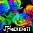 Four pixelated rose images arranged in a , each with stylized text below, featuring vibrant color palettes and distinct backgrounds