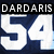 Pixelated icon with 'DARDARIS' text above a large '51' in white and dark blue on a dark background.
