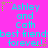 A static image with bright pink background displaying repeated text "Ashley and Cath best friends forever!" in cyan font, surrounded by small green star-like shapes.