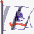 Animated military-themed buddy icon featuring a blue eagle emblem with red scroll, displayed across multiple frames in a contact sheet layout.