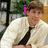 A person in a white jacket and black tie appears in three distinct text overlays: 'i', 'love', and 'jim halpert <3' with a pink font.