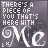 six shows a static text-based animation with changing symbols beneath 'THERE'S A PIECE OF YOU THAT'S HERE WITH Me' on a dark gray background