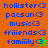 Pixelated text and star symbols on orange and green backgrounds with animated color changes.