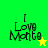 Four display "I Love Mento" text with a star symbol on green and yellow backgrounds, showing animation changes between frames