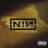 A 48x48 pixel buddy icon split into two frames showing a yellow gradient background with "NIN" logo on left and purple text "And All That Could Have Been." on right, both in pixelated font styles.
