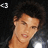 Pixelated image of a person with dark hair and a black jacket on the left, next to white text on a black background reading "Who needs Edward Cullen?".