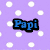 Pixelated text elements on a purple polka-dot background with blue and green lettering.