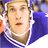A pixelated animated contact sheet showing a hockey player in blue and white uniform with the word "MIRACLE" on the right side.