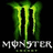 Green stylized 'M' logo with dripping effect above pixelated 'MONSTER' text on black background