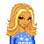 Pixel art buddy icon featuring two blue pajama-clad figures with white stars, one holding a pillow and the other standing beside a trash can, with "Sweet Dreams" text on a blue banner below.