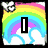 Rainbow with clouds and a butterfly above the letter I, next to zebra stripes with Go, then colorful splatter with With, below abstract colors with The, and a bowl of fruit with Flow.