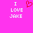Pixelated text and heart symbol on bright pink background with two identical static frames.