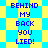 Blue pixelated text "BEHIND MY BACK YOU LIED!" on a yellow and blue checkered background with alternating star-shaped patterns.