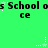 Green background with repeated black text 's School os ce' and white star animations, showing pixelated stars moving vertically in three
