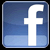 Blue square icon with white lowercase 'f' symbol centered on gradient background transitioning from dark blue top to light blue bottom.