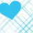 Blue heart on checkered background with pixelated text reading "Please don't go grandma" and "I'd miss you too much" in blue