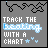 Gray background with white and light blue text reading "TRACK THE BOATING WITH A CHART" surrounded by small stars, animated cloud-like shapes move across the top.