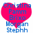 Three pink heart-shaped icons with blue text listing names, arranged in a on white background