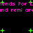 Pixelated text in bright pink repeats across a black background with scattered green plus signs, creating a retro digital pattern.