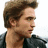 A four- shows a person with brown hair in a black jacket, with changing text and symbols over the face
