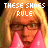 identical pixelated images showing a person with blonde hair, glasses, and pink earrings under text reading "THESE SHOES MILE"