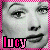 A 50x50 pixel animated contact sheet showing two frames of a grayscale face with pink border and text, likely from an early internet buddy icon series.