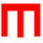 A static split-screen image with a red stylized 'M' on the left and red pixelated text 'Go Monroe Lions' on a black background on the right.