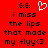 Red background with black pixelated text reading "i miss the lips that made my flyy<3" and two white heart symbols above the leftmost text block.