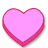 A 5-frame animated contact sheet of pink heart-shaped icons with red text appearing sequentially from left to right and top to bottom, showing the word "LOVE" forming across frames.
