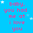 Blue background with repeated pink text 'baby, you had me at i love you' and scattered white stars.