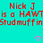 Red pixelated text on cyan background with two pink heart icons at bottom, displaying repeated phrases and partial words.