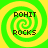 Four identical green and yellow spiral-patterned icons arranged in a , each displaying 'ROHIT ROCKS' text in black pixelated font