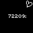 Pixelated white heart symbol above two identical lines of numeric text on a black background.