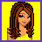 A 4-frame pixel art contact sheet showing a cartoon woman in yellow clothing with brown hair, white pants, and a silver purse across four panels.