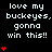 Pixelated text and red heart symbols animate on a black background with gray corner elements.