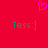 Red background with a pink pixelated heart above two green 'Tess:]' text elements in identical positions.