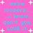 Pixelated cyan text on bright pink background with white starbursts, repeating 'we're loosers... ...i know... don't you LOVE it' in two