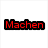 Four red pixelated text icons with black outlines arranged in a on white background