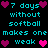 Pixelated text and heart symbols on a black background, with cyan text and magenta/pink hearts in a repeating pattern.