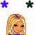 Pixel art contact sheet showing cheerleading-themed animated icon frames with character portraits, text elements, and star symbols on a white background.