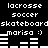 Pixelated text and bar graphs on black background with repeated sports terms, smiley face, and changing horizontal bars.
