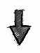 A dark gray downward-pointing arrow icon with a textured fill, surrounded by yellow circular elements that change in number and position across frames.