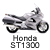 Two static frames of a motorcycle icon with text labels and website branding, displayed in a contact sheet layout.
