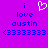 Pixelated text and symbols on a purple background with blue letters, white heart symbol, and repeated emoticon sequence.